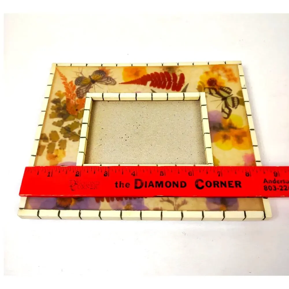 Vintage Floral Resin Frame Jordan Mark Secret Garden Dental Edge for 3.5x5